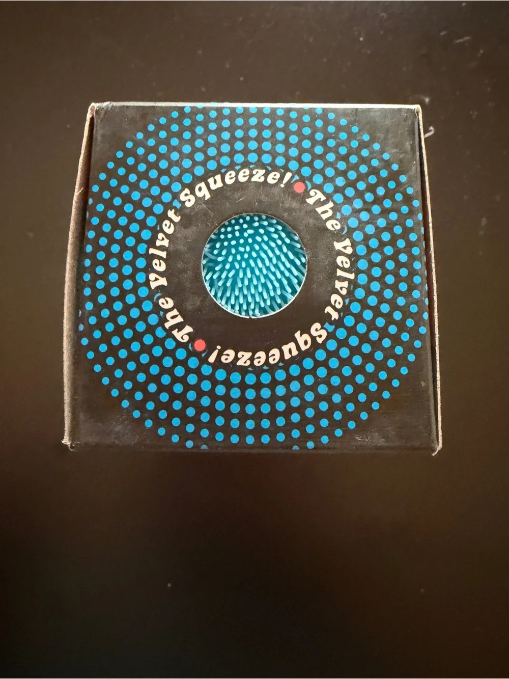 New Nee Doh Fuzz Ball Velvet Squeeze 3+ Blue Toy Squishy Needoh Schylling